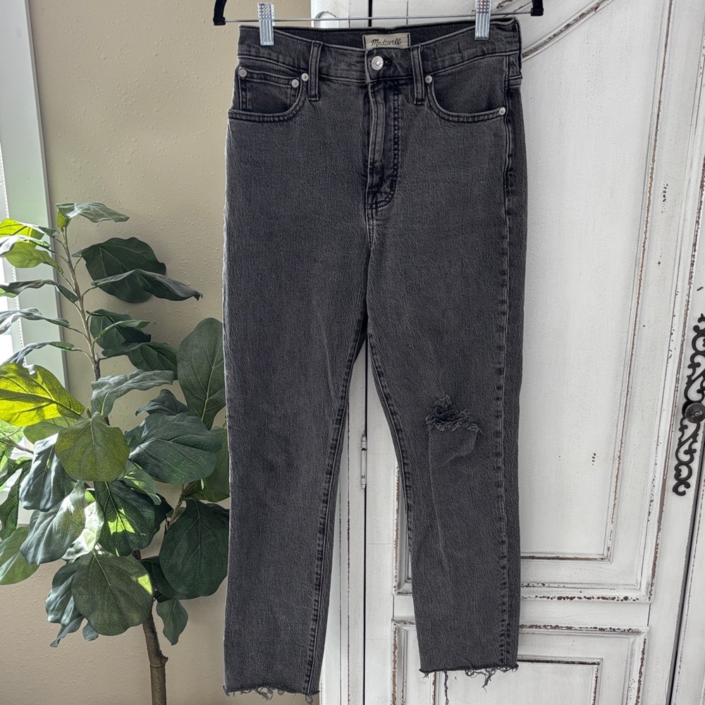 Madewell Jeans Women's 25 The Perfect Vintage Jean Charcoal Wash High Rise Denim